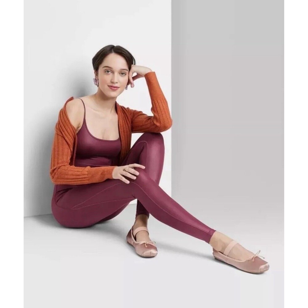 Wild Fable Jumpsuit Women Small Burgundy Red Athletic One Piece Yoga Gym Catsuit - Picture 7 of 9